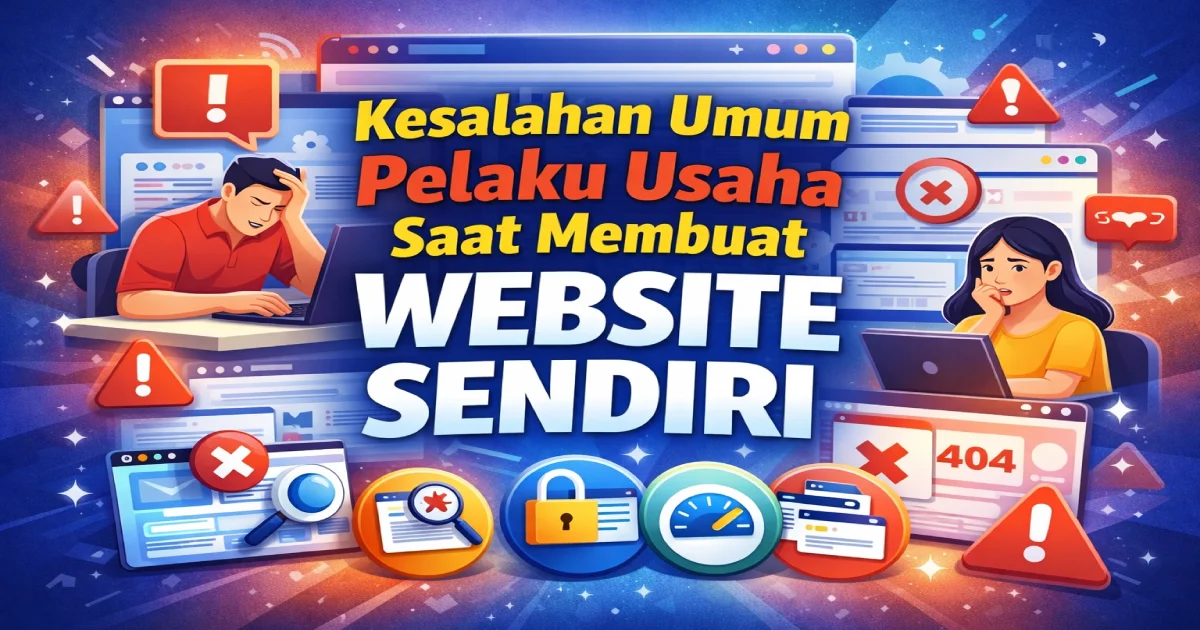 Kesalahan Umum Pelaku Usaha Banjarnegara Saat Membuat Website Sendiri