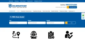 Website Travel Mobil | Bala Dewa Trans