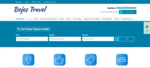 Website Travel Mobil | Bojes Travel