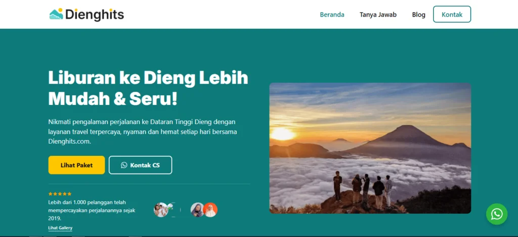 Website Wisata | Dieng Hits