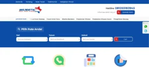 Website Travel Mobil | Majestic Travel