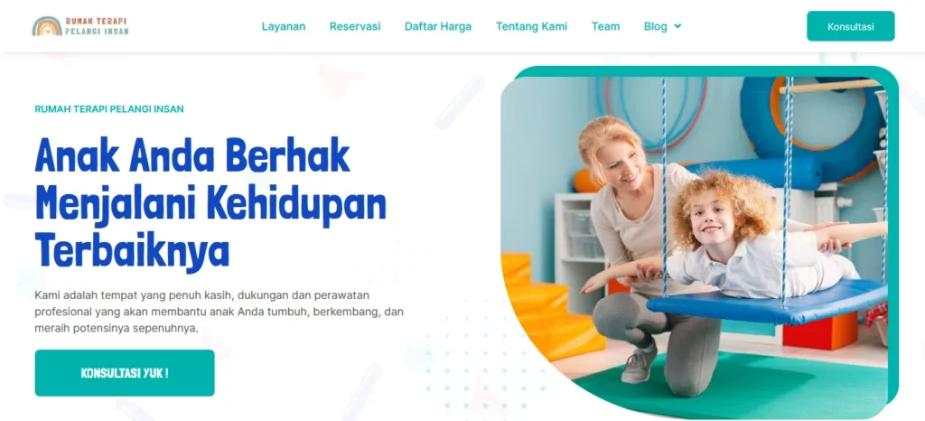 Website Klinik & Terapi | Pelangi Insan