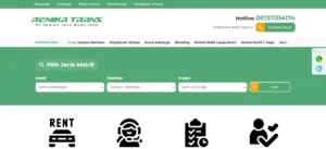 Website Travel Mobil | Renika Trans