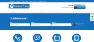 Website Travel Mobil | Serayutrans