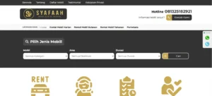 Website Travel Mobil | Syafaah Trans